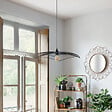 ATMOSPHERA - Luminaire Suspension en Métal filaire Noir D 58 cm - vignette
