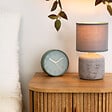 ATMOSPHERA - Lampe en Céramique Grise H 26,5 cm - vignette