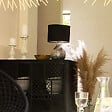 ATMOSPHERA - Lampe à poser en céramique martelée H 38 cm - vignette