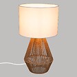 ATMOSPHERA - Lampe à poser en Coton et Métal H 40 cm - vignette