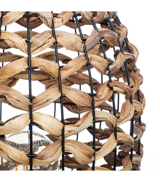 ATMOSPHERA - Lampe à poser en Jacinthe naturel H 40 cm - large