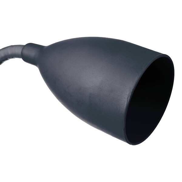 ATMOSPHERA - Lampe Pince en silicone et métal Bleu orage - large