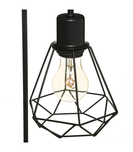 ATMOSPHERA - Lampe à poser en Métal filaire Noir H 46 cm - large