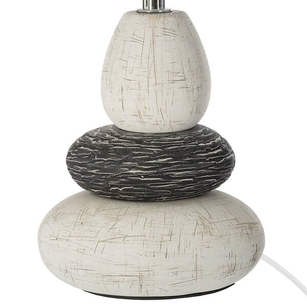 ATMOSPHERA - Lampe à poser en céramique trois galets H 33 cm - large