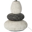 ATMOSPHERA - Lampe à poser en céramique trois galets H 33 cm - vignette
