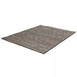 OVIALA - Tapis rectangulaire en polypropylène 120x160 cm noir - Urda - vignette