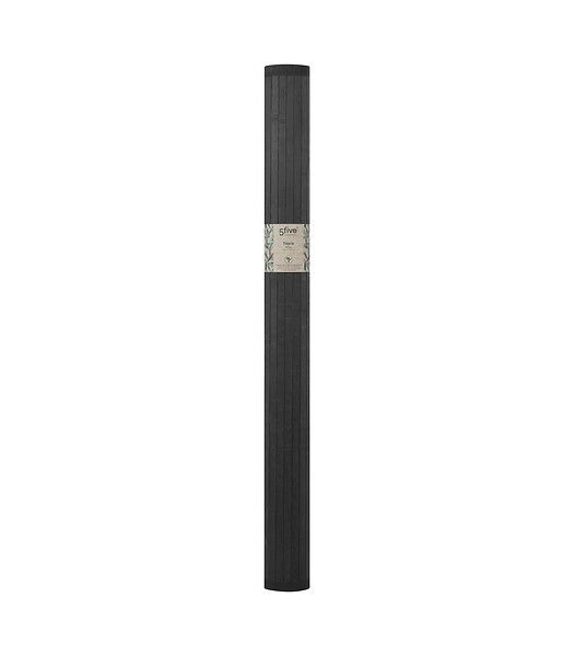 5 FIVE SIMPLY SMART - Tapis de Bain Lattes en Bambou Noir 120 x 170 cm - large