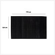 5 FIVE SIMPLY SMART - Tapis de Bain Lattes en Bambou Noir 120 x 170 cm - vignette