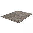 OVIALA - Tapis rectangulaire en polypropylène 160x230 cm noir - Urda - vignette