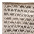 ATMOSPHERA - Tapis extérieur ou intérieur en polypropylène Gris tissé losanges 120 x 170 cm - vignette