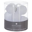 ATMOSPHERA - Guirlande décorative à piles 10 LED Boules en Coton Blanc D 6 x L 165 cm - vignette