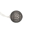 ATMOSPHERA - Guirlande décorative à piles 16 LED Boules en Coton D 3,5 x L 255 cm - Gris et Bleu - vignette