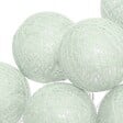 ATMOSPHERA - Guirlande décorative à piles 10 LED Boules en Coton Vert D 6 x L 165 cm - vignette