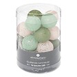 ATMOSPHERA - Guirlande décorative à piles 16 LED Boules en Coton D 3,5 x L 255 cm - Multicolore - vignette