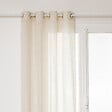 ATMOSPHERA - Voilage à œillets Beige aspect Lin 140 x 240 cm - vignette