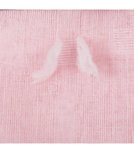ATMOSPHERA - Voilage à œillets Rose motif petits pompons 140 x 240 cm - large