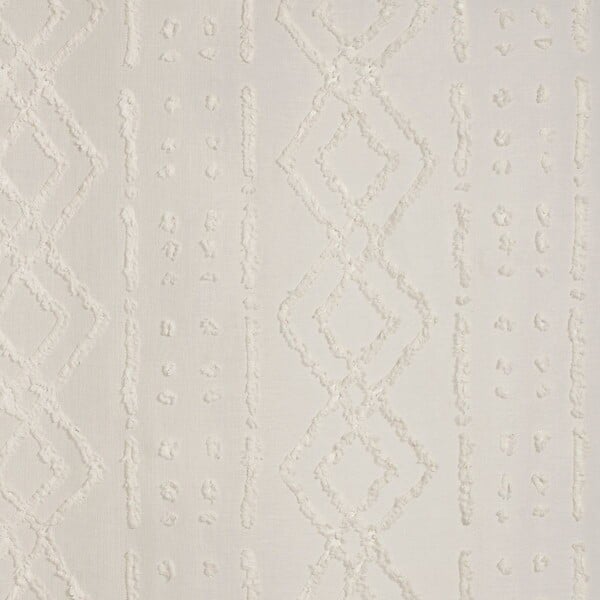 ATMOSPHERA - Voilage à œillets Beige Lin motif Jacquard 140 x 240 cm - large