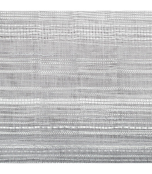 ATMOSPHERA - Voilage à œillets Gris tissage à rayures 140 x 240 cm - large