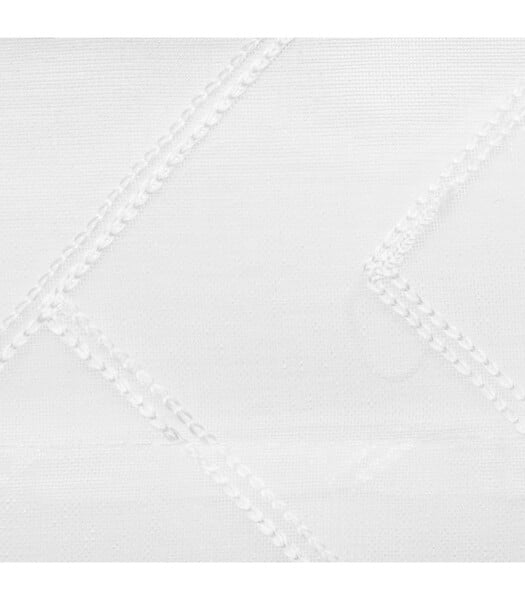ATMOSPHERA - Voilage à œillets Blanc motif en relief brodé 140 x 240 cm - large