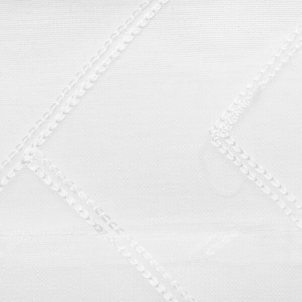 ATMOSPHERA - Voilage à œillets Blanc motif en relief brodé 140 x 240 cm - large