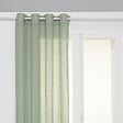 ATMOSPHERA - Voilage à œillets en polyester et coton Vert céladon 135 x 240 cm - vignette
