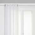 ATMOSPHERA - Voilage à œillets en polyester et coton Blanc 135 x 240 cm - vignette