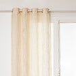 ATMOSPHERA - Voilage à œillets Beige motif Maille 135 x 240 cm - vignette