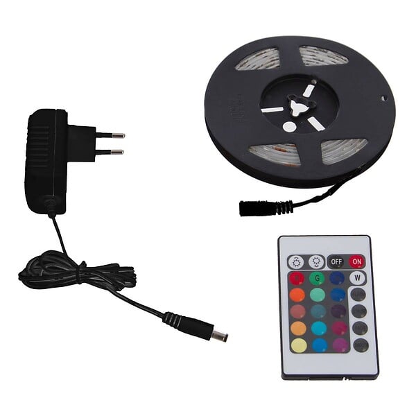 ATMOSPHERA - Ruban LED à variation de couleurs 90 LED sur 3M avec Télécommande - large