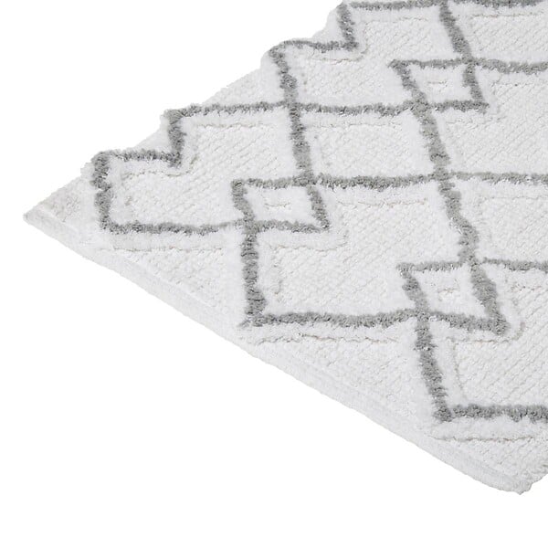 5 FIVE SIMPLY SMART - Tapis de salle de Bain en Coton déco Ethnique Gris 50 x 75 cm - large