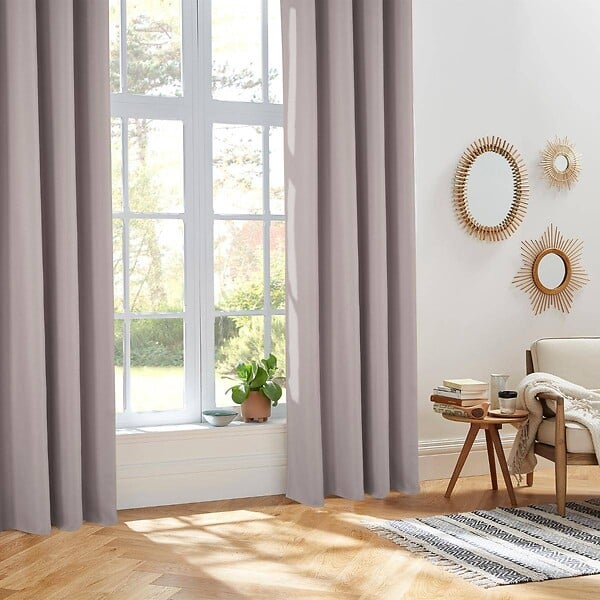 ATMOSPHERA - Rideau à œillets Isolant Beige Lin   140 x 260 cm - large