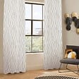 ATMOSPHERA - Rideau à œillets Jacquard motif Beige Lin 140 x 260 cm - vignette