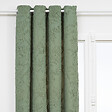 ATMOSPHERA - Rideau à œillets Jacquard Vert Céladon motif tufté 135 x 260 cm - vignette