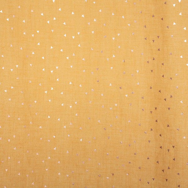 ATMOSPHERA - Rideau Voilage Berlingot Jaune moutarde 140 x 250 cm - large