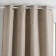 ATMOSPHERA - Rideau à œillets Occultant Jacquard coloris Beige Lin 140 x 260 cm - vignette