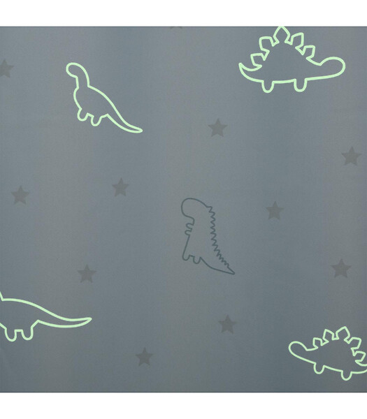 ATMOSPHERA - Rideau occultant Bleu avec Dinosaures phosphorescents 140 x 250 cm - large