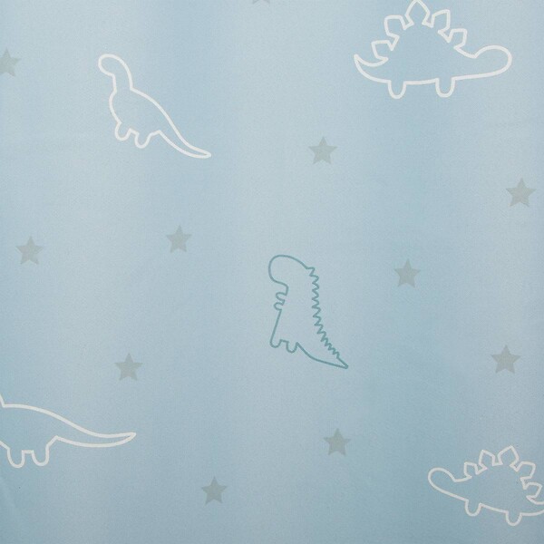ATMOSPHERA - Rideau occultant Bleu avec Dinosaures phosphorescents 140 x 250 cm - large