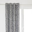 ATMOSPHERA - Rideau à œillets Occultant Jacquard Gris Foncé 140 x 260 cm - vignette