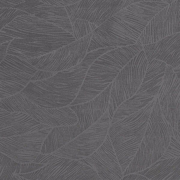 ATMOSPHERA - Rideau à œillets Occultant Gris Foncé Feuille en relief 140 x 260 cm - large