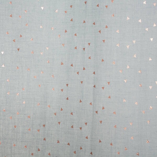 ATMOSPHERA - Rideau Voilage Berlingot Bleu gris 140 x 250 cm - large