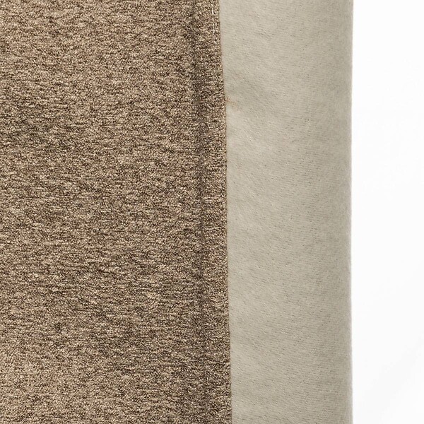 ATMOSPHERA - Rideau à œillets Occultant et Isolant effet bouclette Beige Lin 140 x 260 cm - large