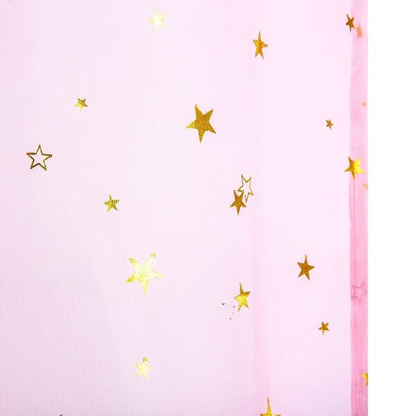 ATMOSPHERA - Rideau Voilage motifs Étoiles Or 140 x 250 cm déco enfant - large