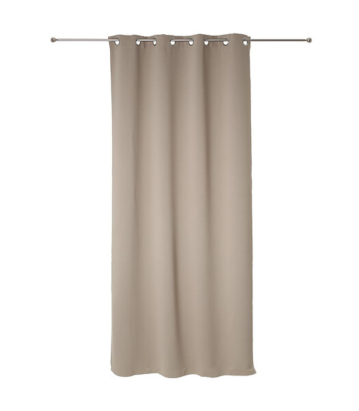 ATMOSPHERA - Rideau à œillets Occultant Beige Lin 140 x 260 cm - large