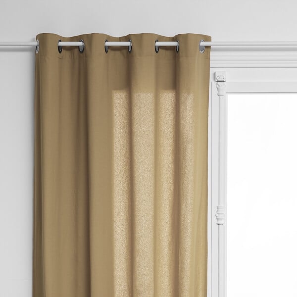 ATMOSPHERA - Rideau à œillets en Coton Beige Lin 135 x 240 cm - large