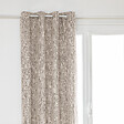 ATMOSPHERA - Rideau à œillets Occultant Jacquard Beige Lin 140 x 260 cm - vignette