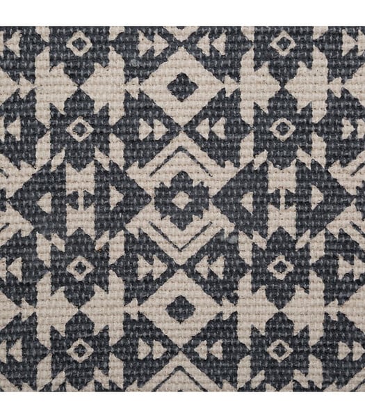 ATMOSPHERA - Tapis décoratif en Coton imprimé Gris Foncé 60 x 90 cm - large