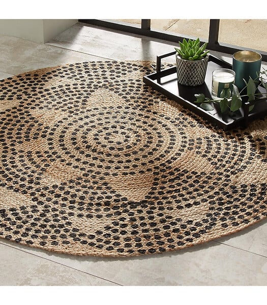 ATMOSPHERA - Tapis rond en jute déco living D 120 cm - large