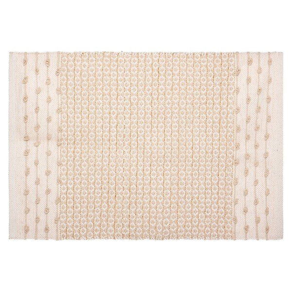 ATMOSPHERA - Tapis décoratif en Coton motif sable et cuivre 60 x 90 cm - large