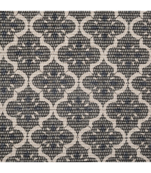 ATMOSPHERA - Tapis décoratif en Coton imprimé Gris Foncé 60 x 90 cm - large