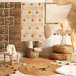ATMOSPHERA - Tapis enfant Ourson en jute D 100 cm - vignette