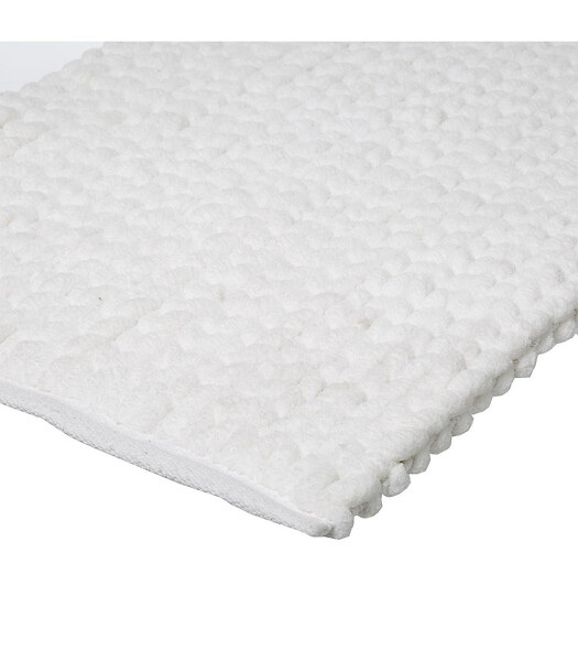 5 FIVE SIMPLY SMART - Tapis de Salle de Bain épais Uni Blanc 50 x 75 cm - large